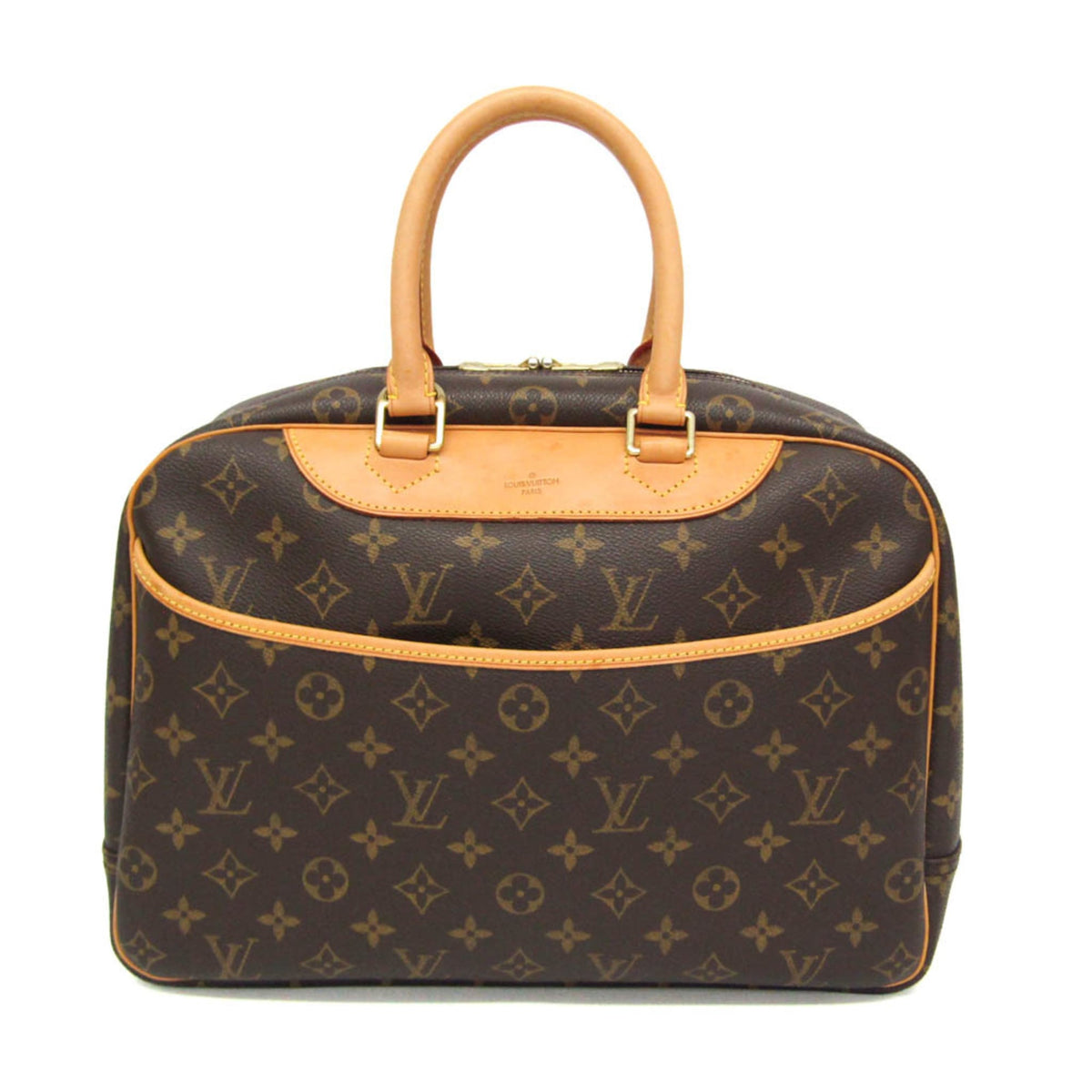 Louis Vuitton Deauville Limited Edition Since 1854 Monogram Jacquard Brown Canvas Handbag (Pre-Owned)