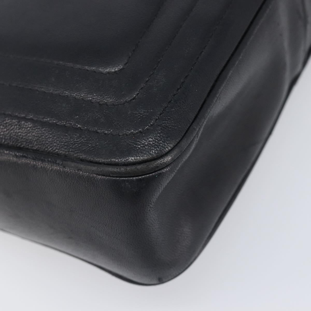 Chanel Vintage Cc Camera Leather Black Leather Shoulder Bag Bag (Pre-Owned)