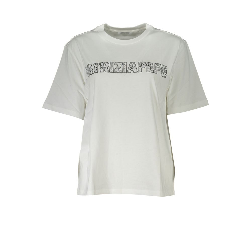Patrizia Pepe White Cotton Women Women's T-Shirt