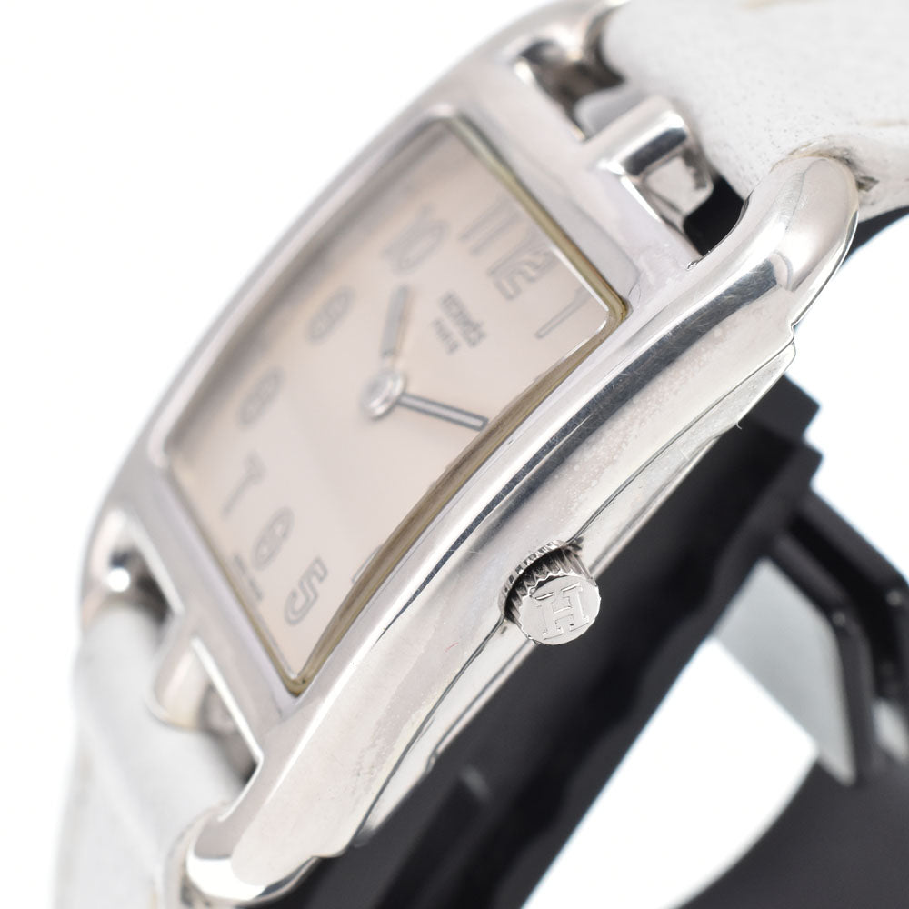 Hermes Cape Cod Quartz Stainless Steel And Leather Watch (Pre-Owned)
