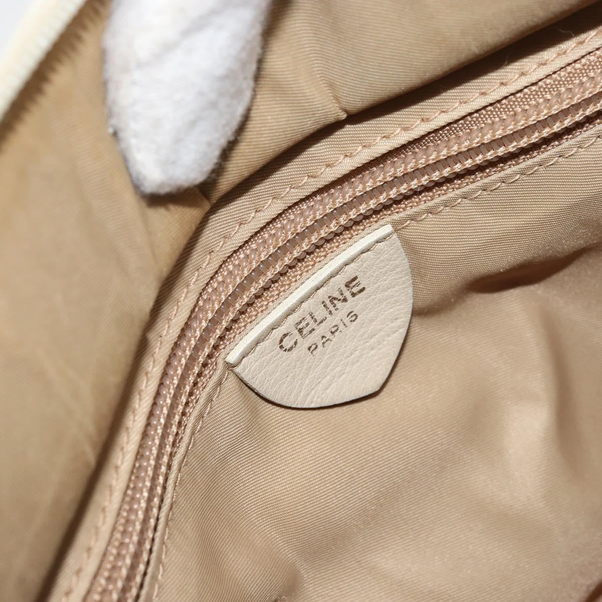 Celine Handbag Nylon Beige Nylon Handbag (Pre-Owned)