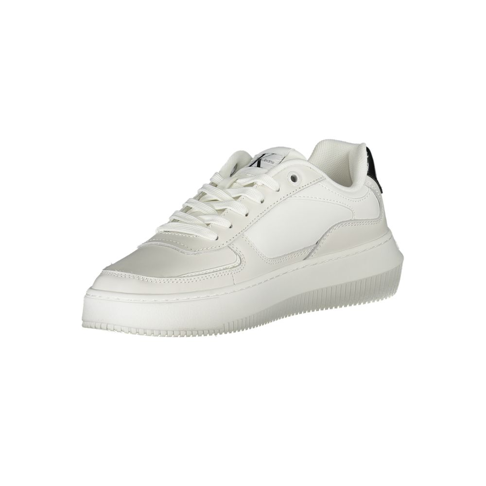 Calvin Klein White Leather Women Women's Sneaker