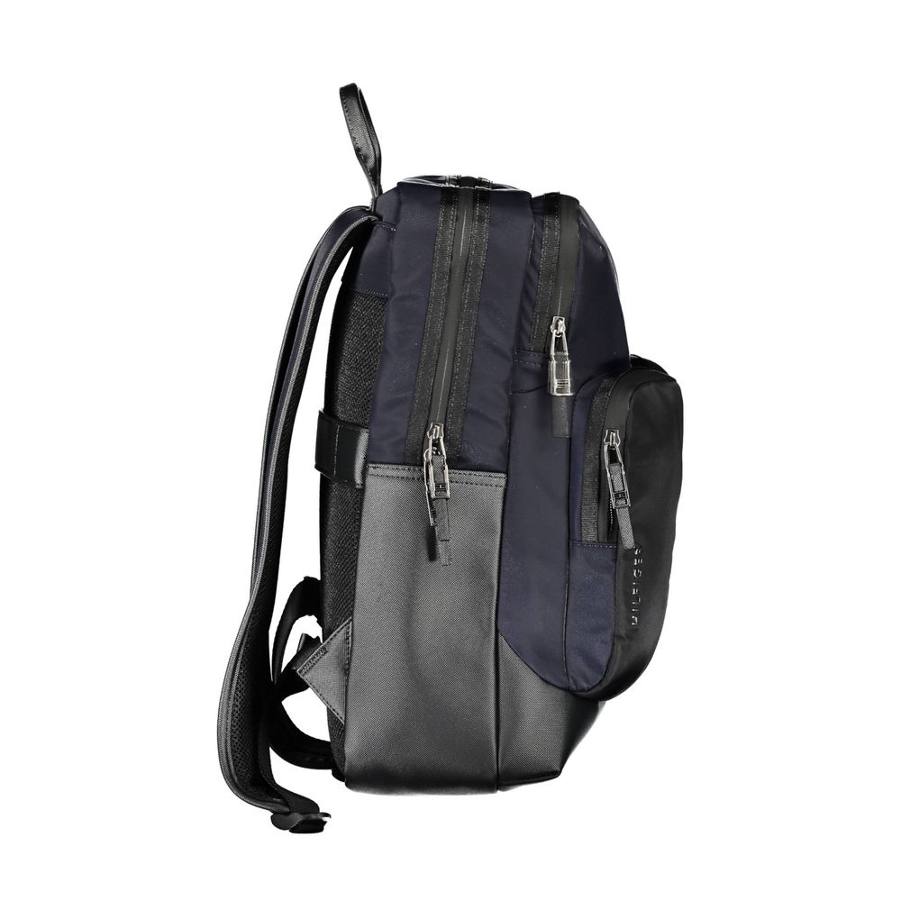Tommy Hilfiger Blue Polyurethane Men's Men's Backpack