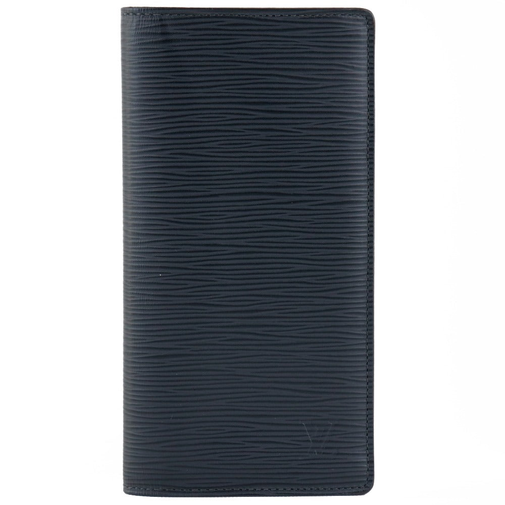 Louis Vuitton Brazza Navy Leather Wallet (Pre-Owned)