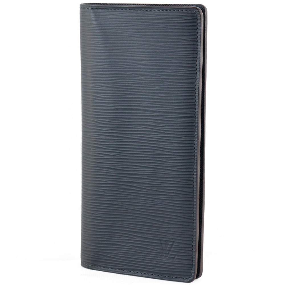 Louis Vuitton Brazza Navy Leather Wallet (Pre-Owned)