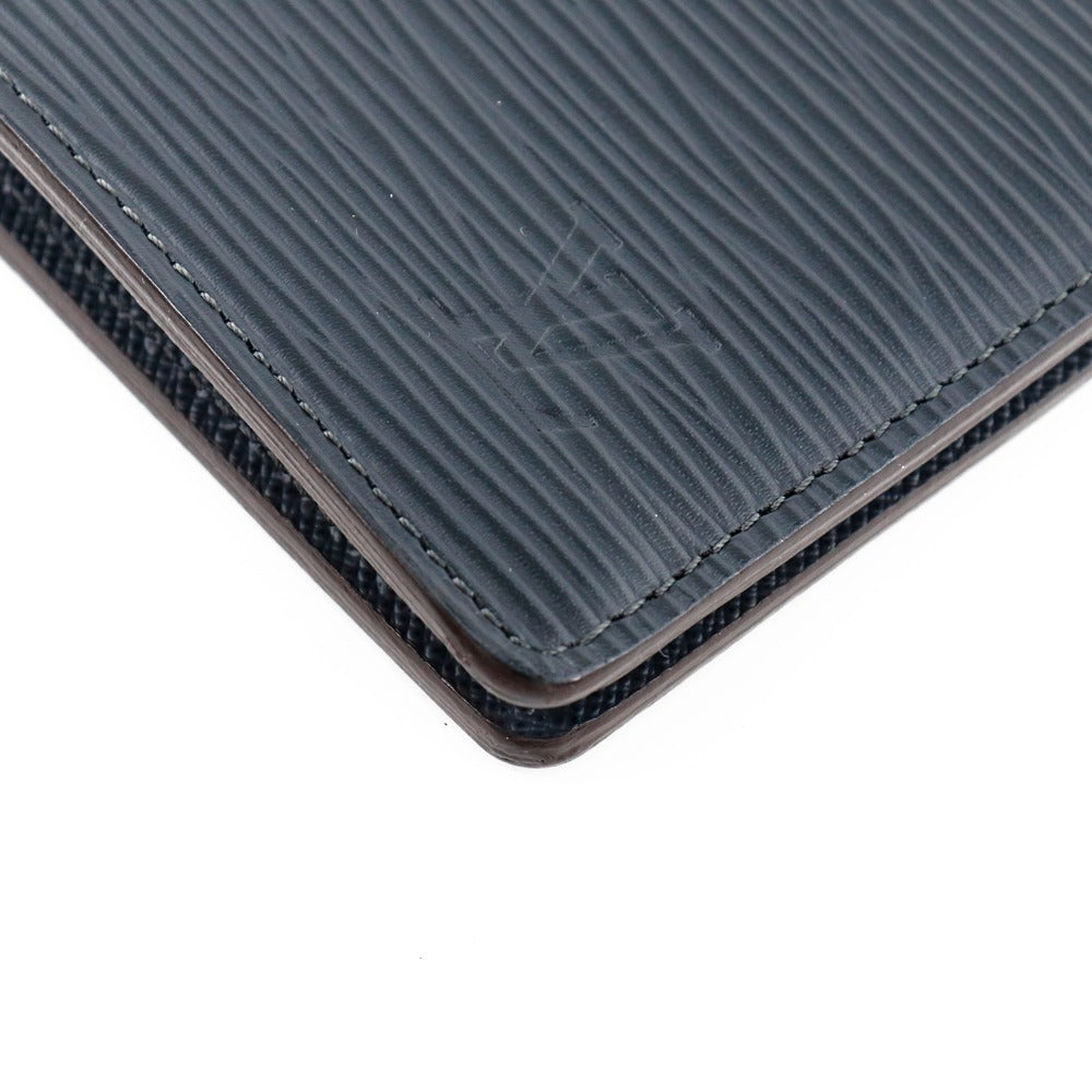 Louis Vuitton Brazza Navy Leather Wallet (Pre-Owned)
