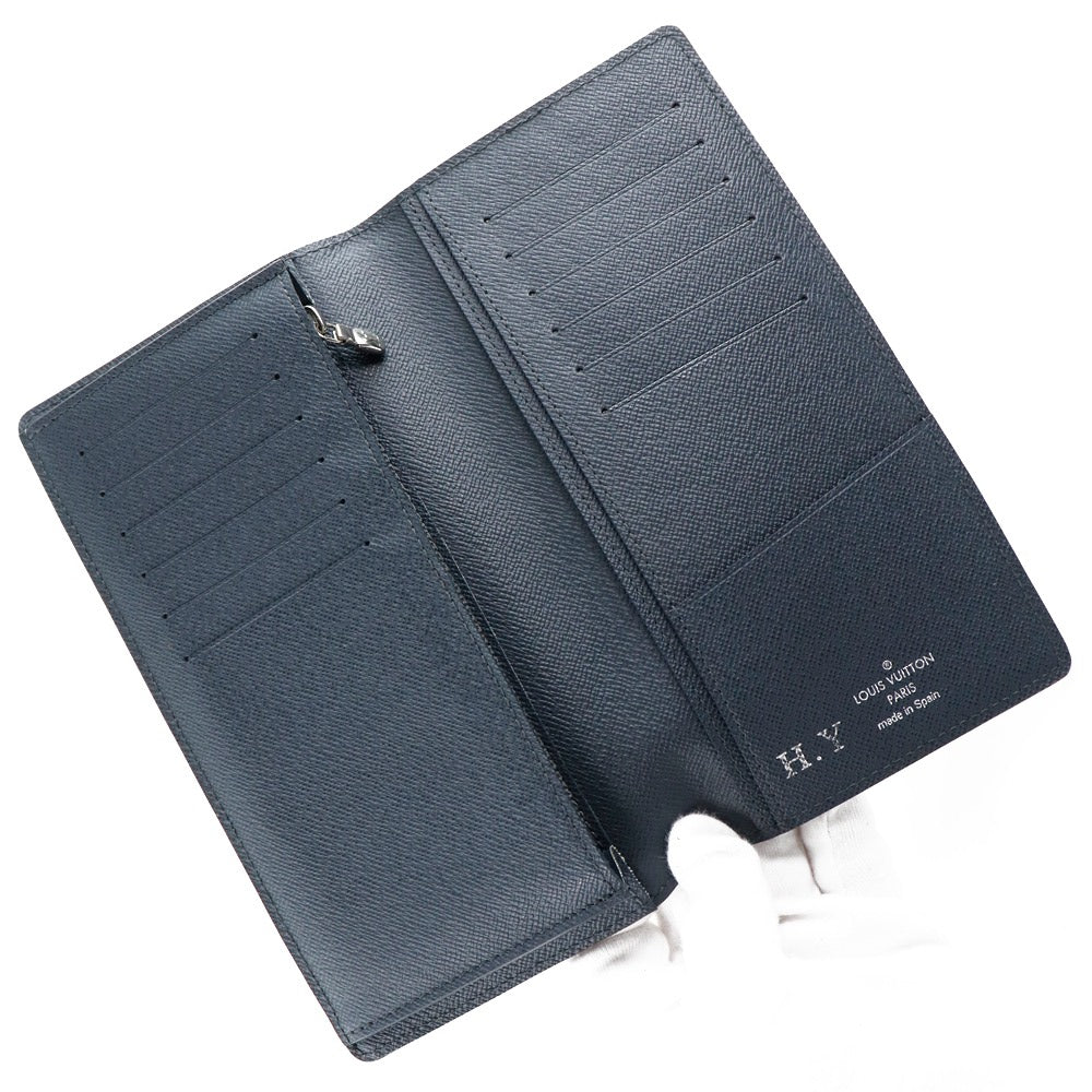 Louis Vuitton Brazza Navy Leather Wallet (Pre-Owned)