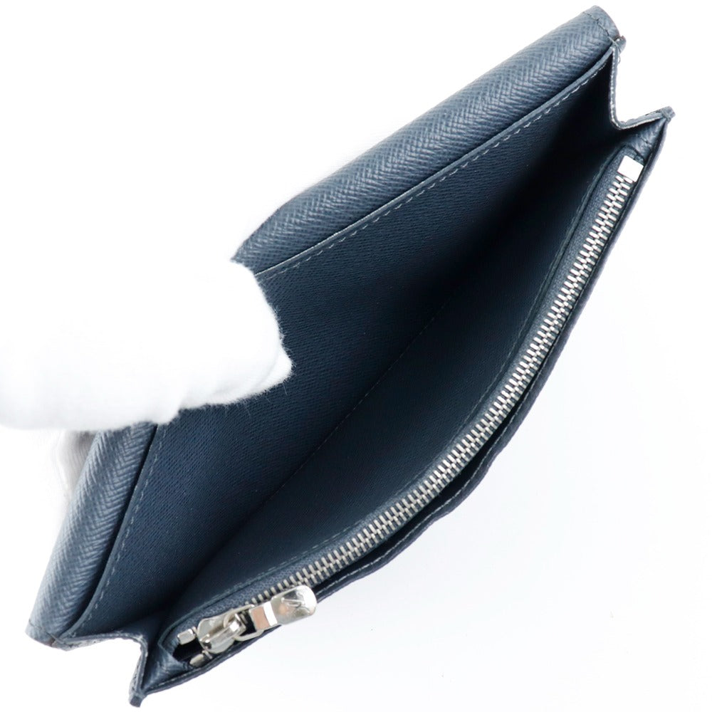 Louis Vuitton Brazza Navy Leather Wallet (Pre-Owned)