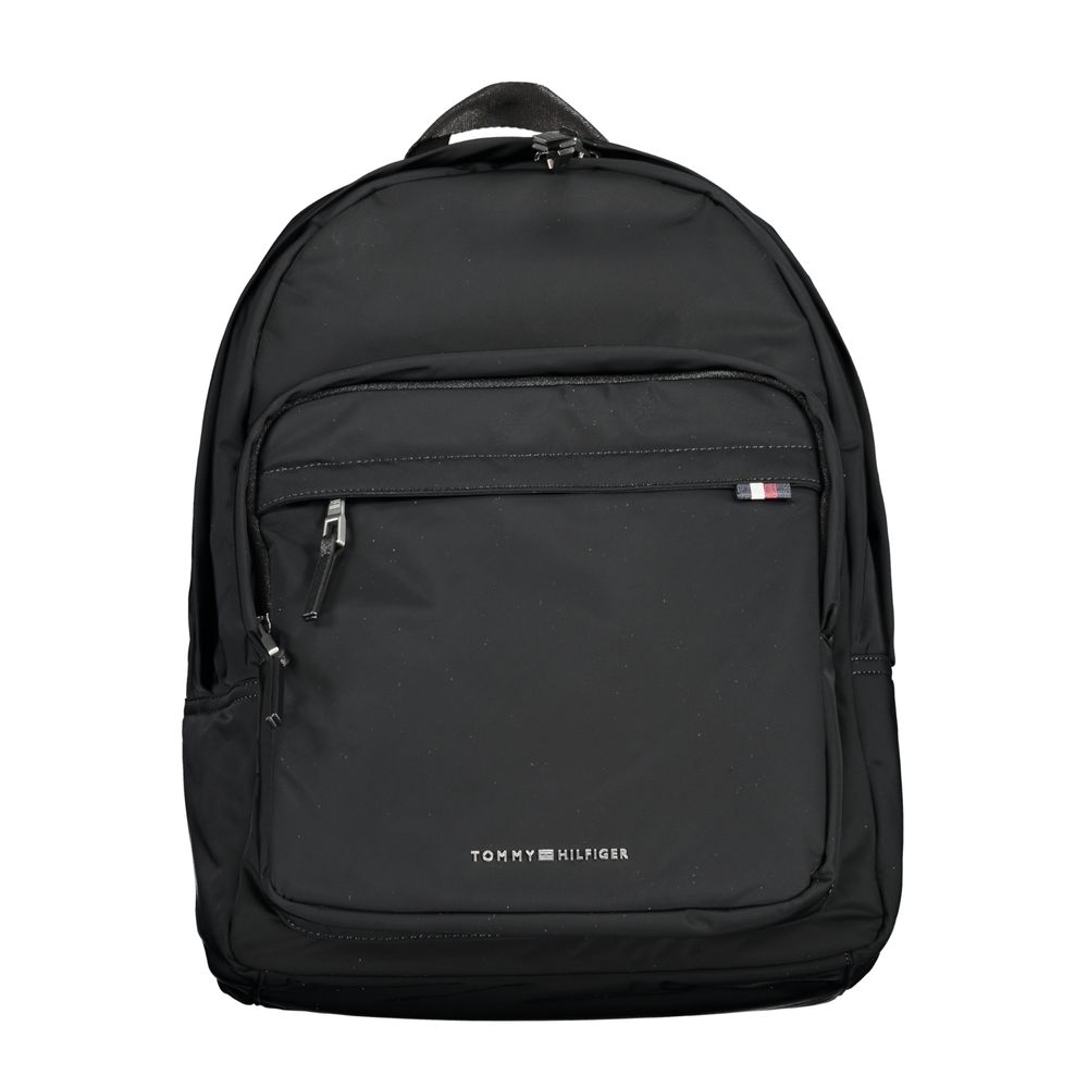 Tommy Hilfiger Black Polyester Men Men's Backpack