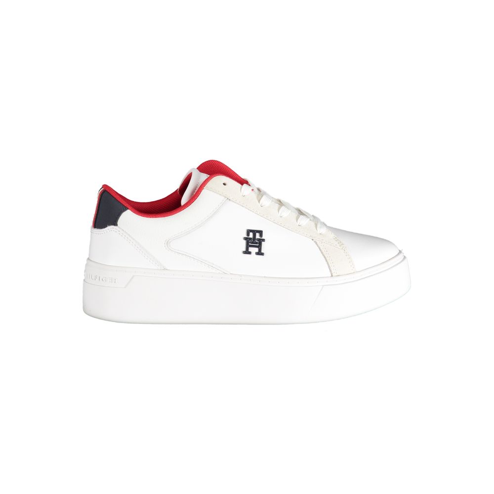 Tommy Hilfiger White Polyester Women's Sneaker
