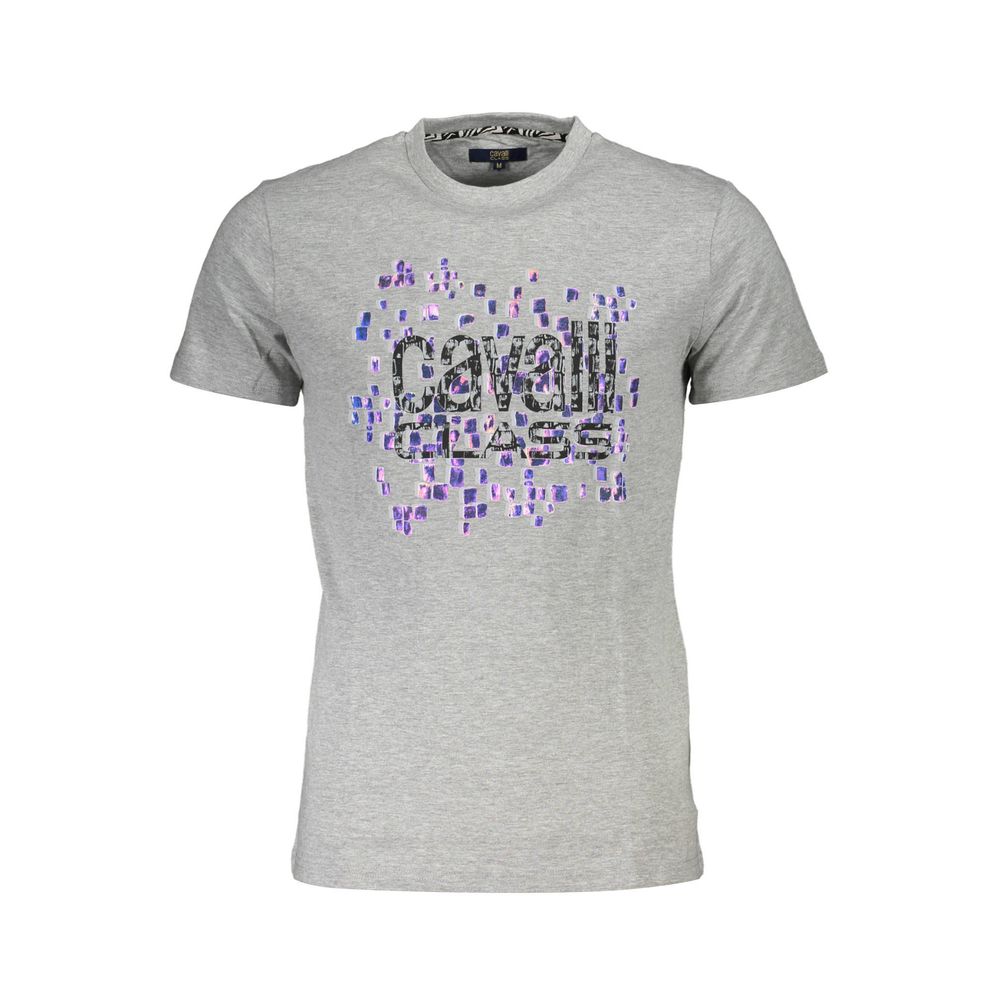 Cavalli Class Brown Cotton Men Men's T-Shirt