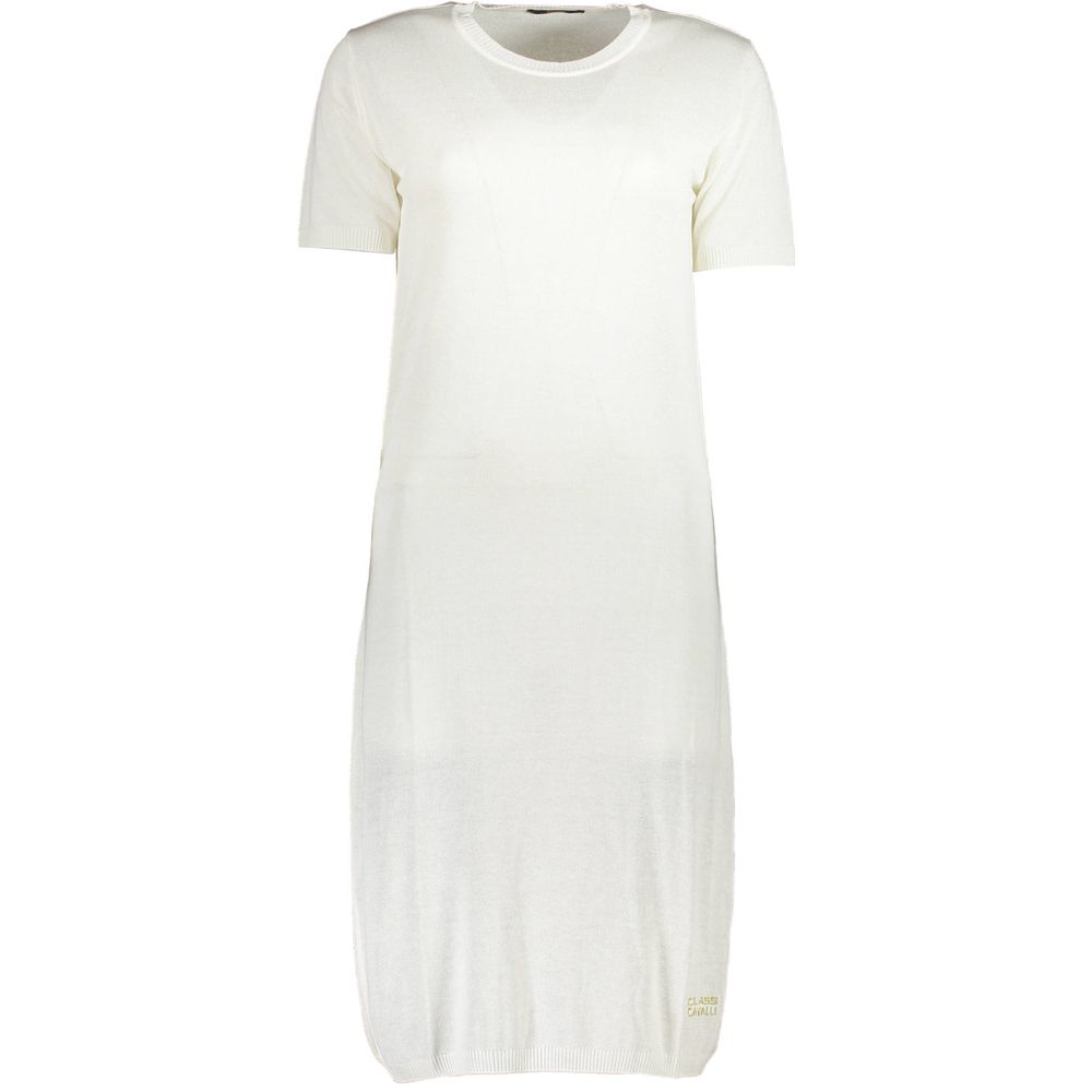 Cavalli Class Bianco Viscosa Women Women's Dress