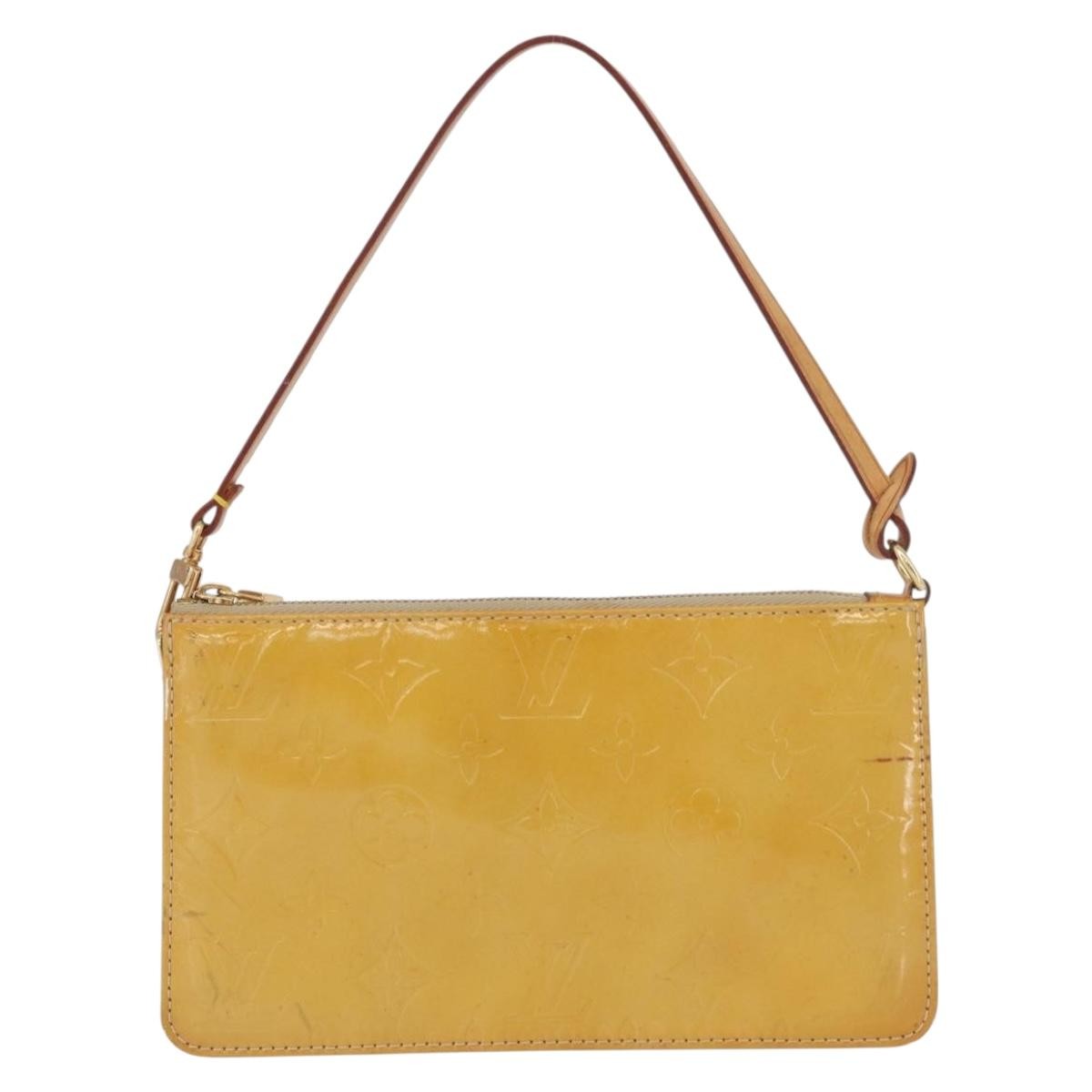 Louis Vuitton Lexington Pochette Monogram Vernis Beige Patent_Leather Clutche & Pouche Bag (Pre-Owned)