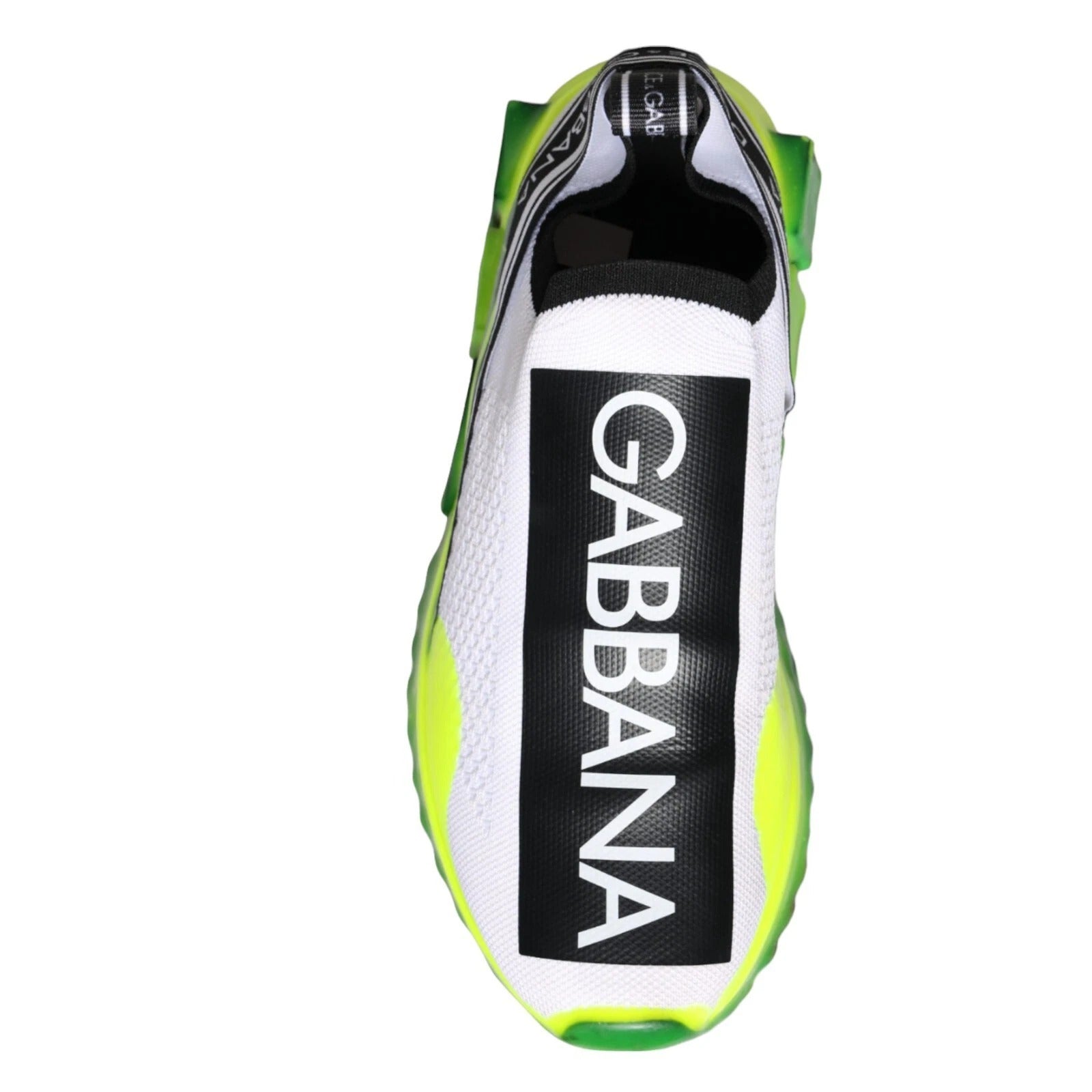 Dolce & Gabbana White Yellow Slip On Sorrento Sneakers Women's Shoes (Pre-Owned)