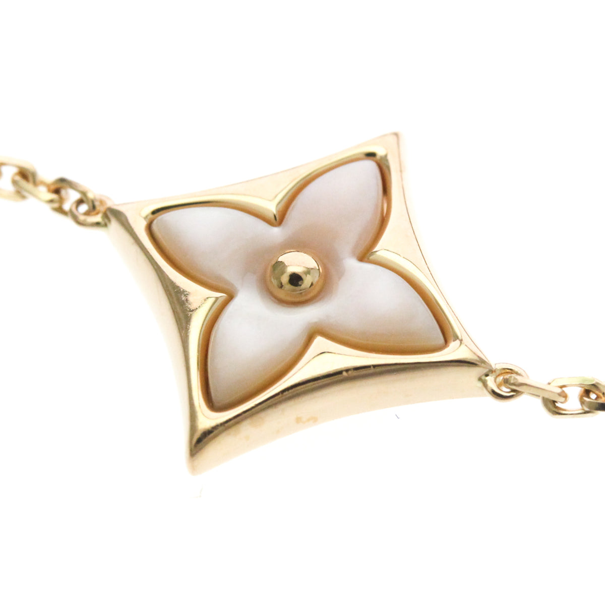 Louis Vuitton Color Blossom Bb Star 18K Rose Gold With Mother Of Pearl And Diamond Gold Pink_Gold Bracelet Jewelry (Pre-Owned)