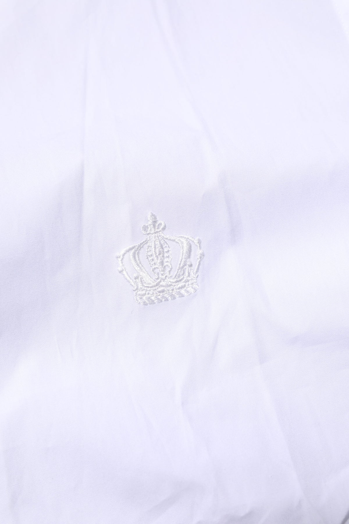 Dolce & Gabbana White Cotton GOLD Long Sleeves Formal Men's Shirt (Pre-Owned)
