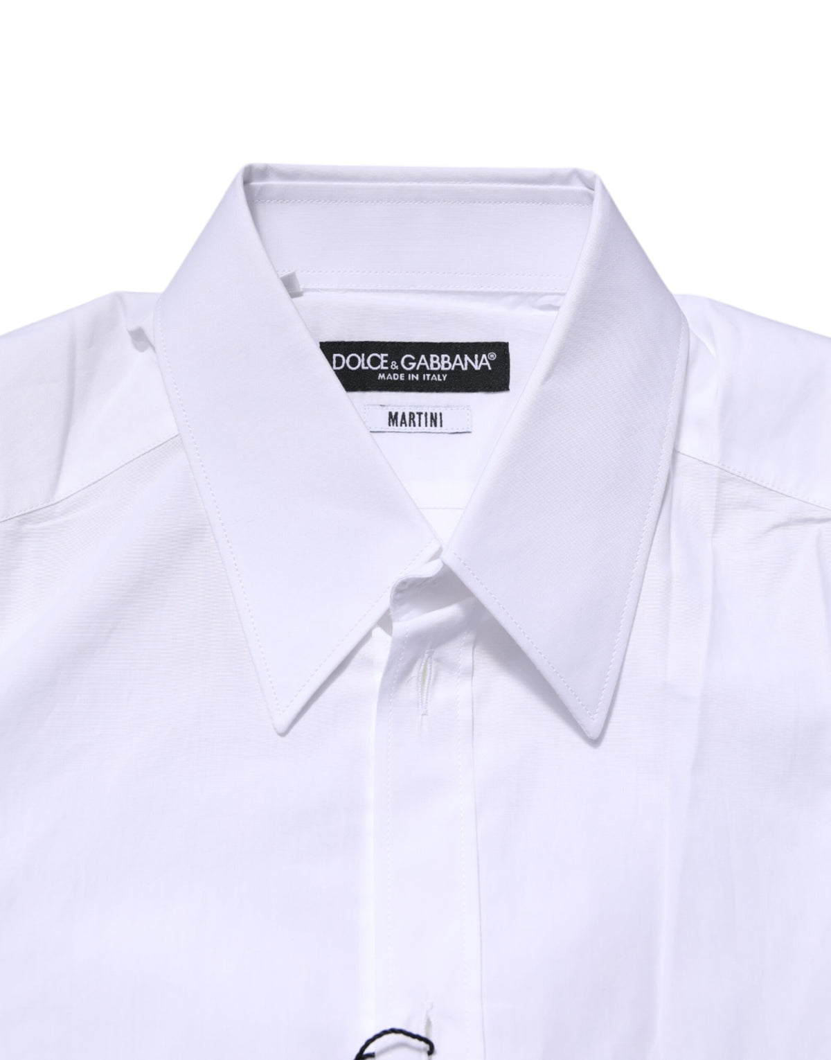 Dolce & Gabbana White MARTINI Long Sleeves Dress Formal Men's Shirt (Pre-Owned)