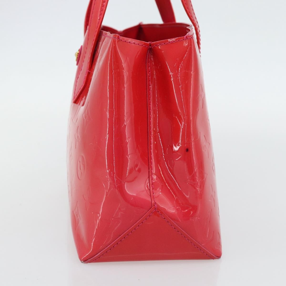 Louis Vuitton Wilshire Monogram Vernis Pink Patent_Leather Handbag (Pre-Owned)