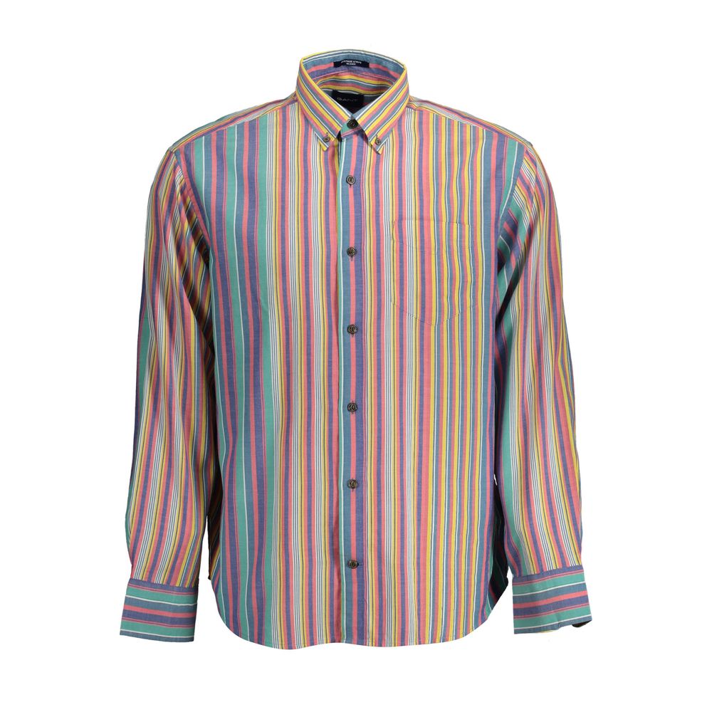 Gant Azzurro Cotton Men Men's Shirt