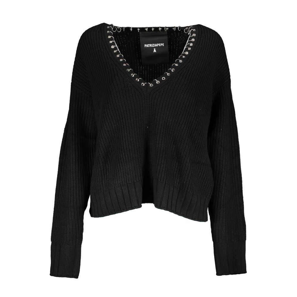 Patrizia Pepe Black Tessuto Women Women's Sweater