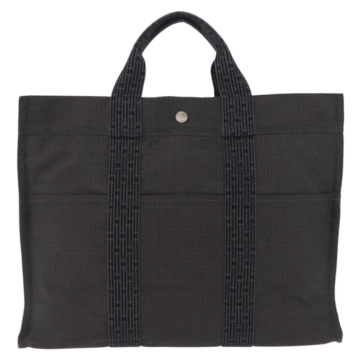 Hermes Fourre-Tout Herline Fourre-Tout Herline Gray Canvas Tote Bag Bag (Pre-Owned)