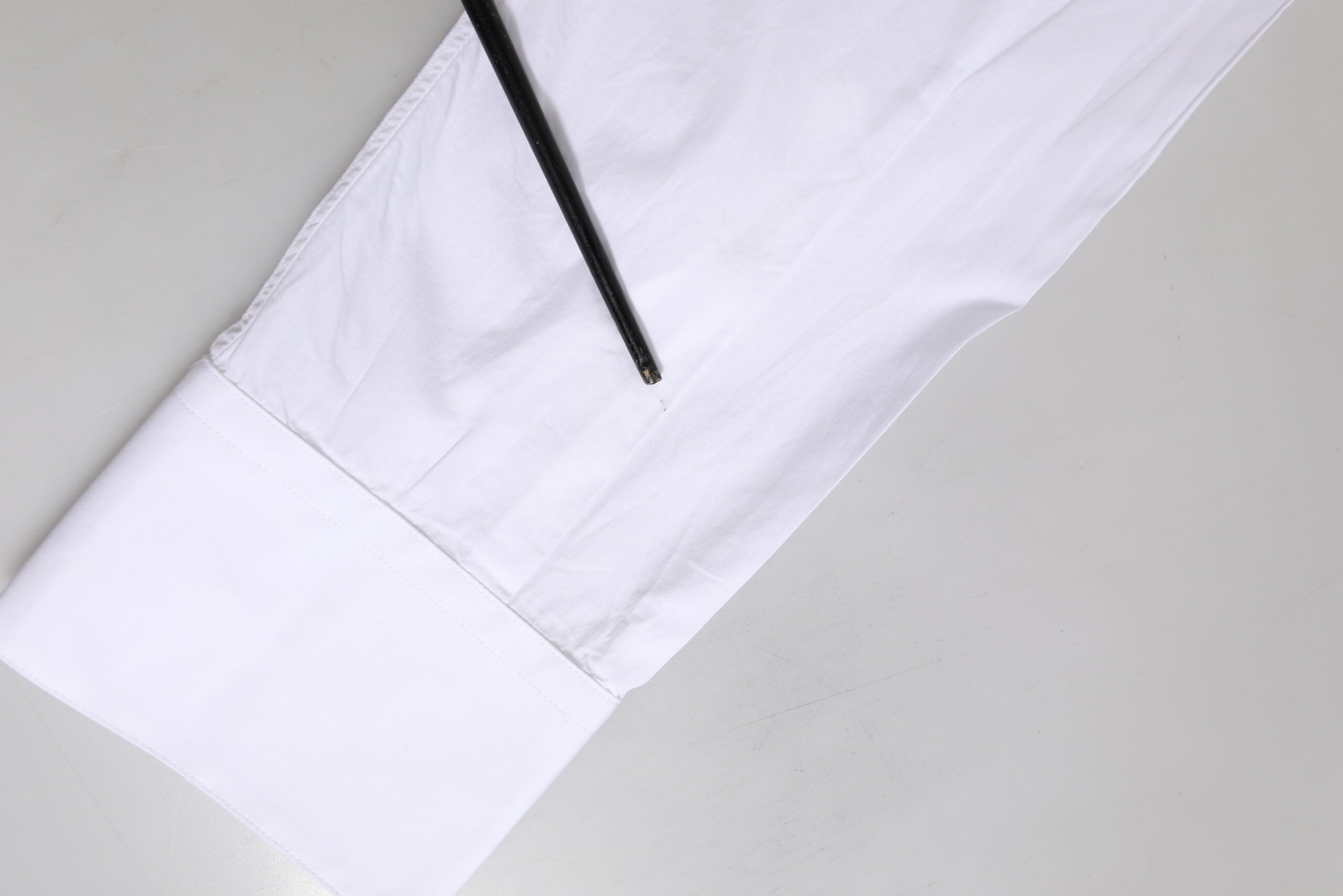 Dolce & Gabbana White GOLD Cotton Poplin Dress Formal Men's Shirt (Pre-Owned)