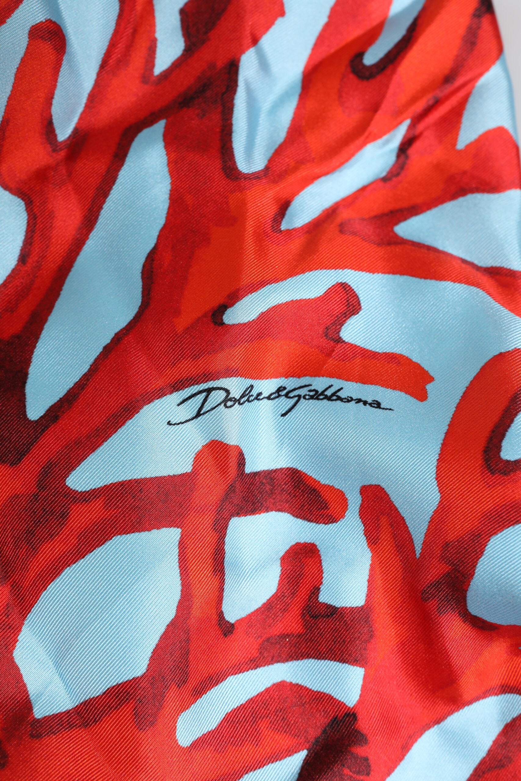Dolce & Gabbana Blue Red Coral Print Wrap Robe Coat Men's Jacket