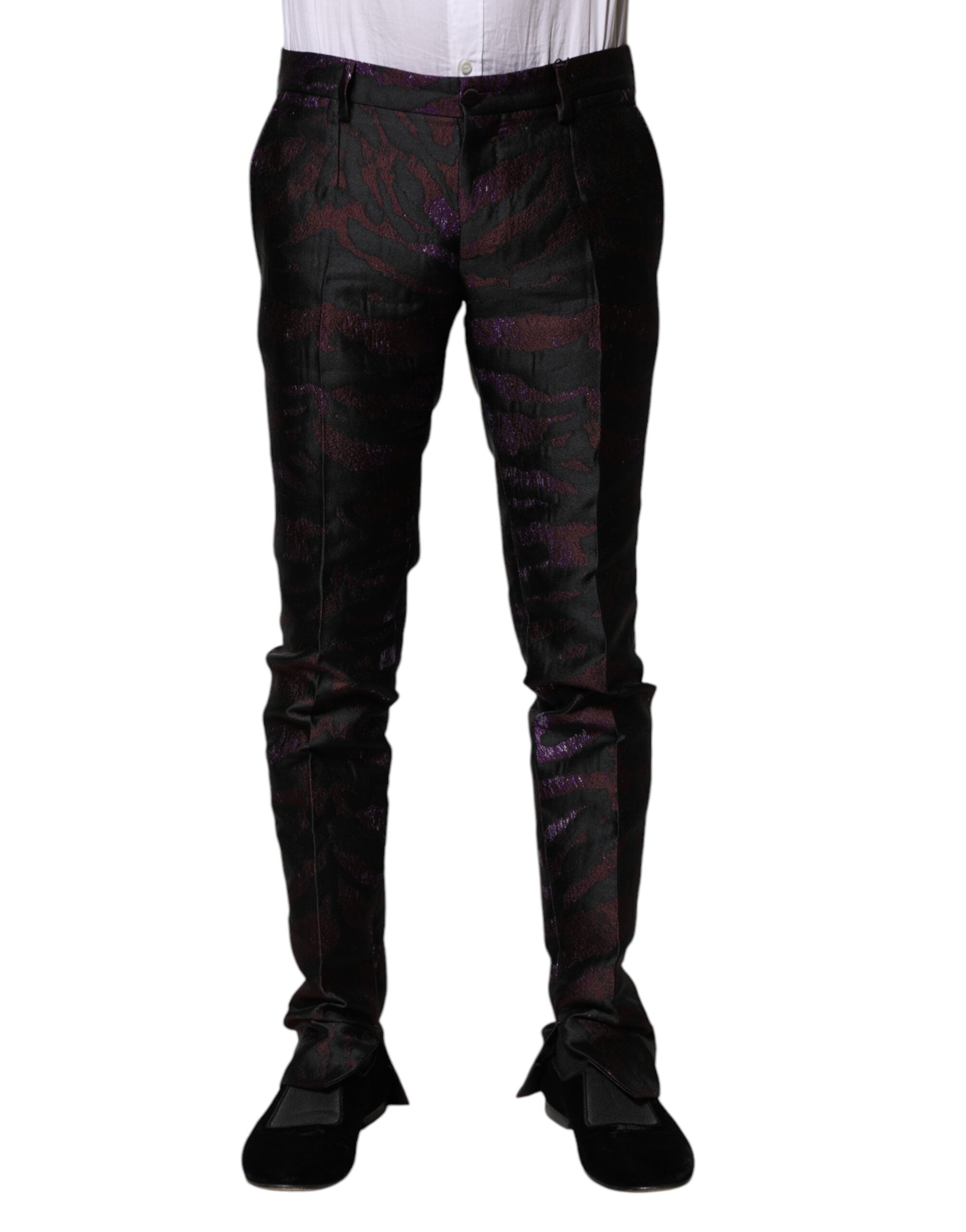 Dolce & Gabbana Multicolor Polyester Patterned Men's Pants