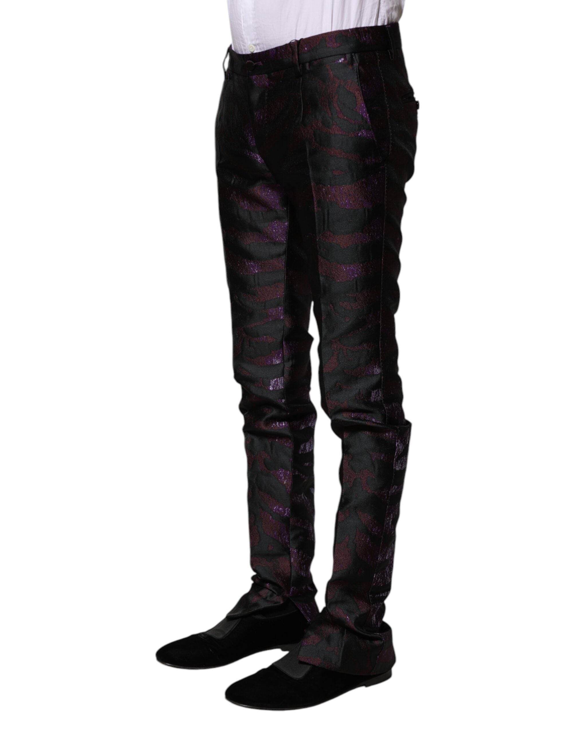Dolce & Gabbana Multicolor Polyester Patterned Men's Pants