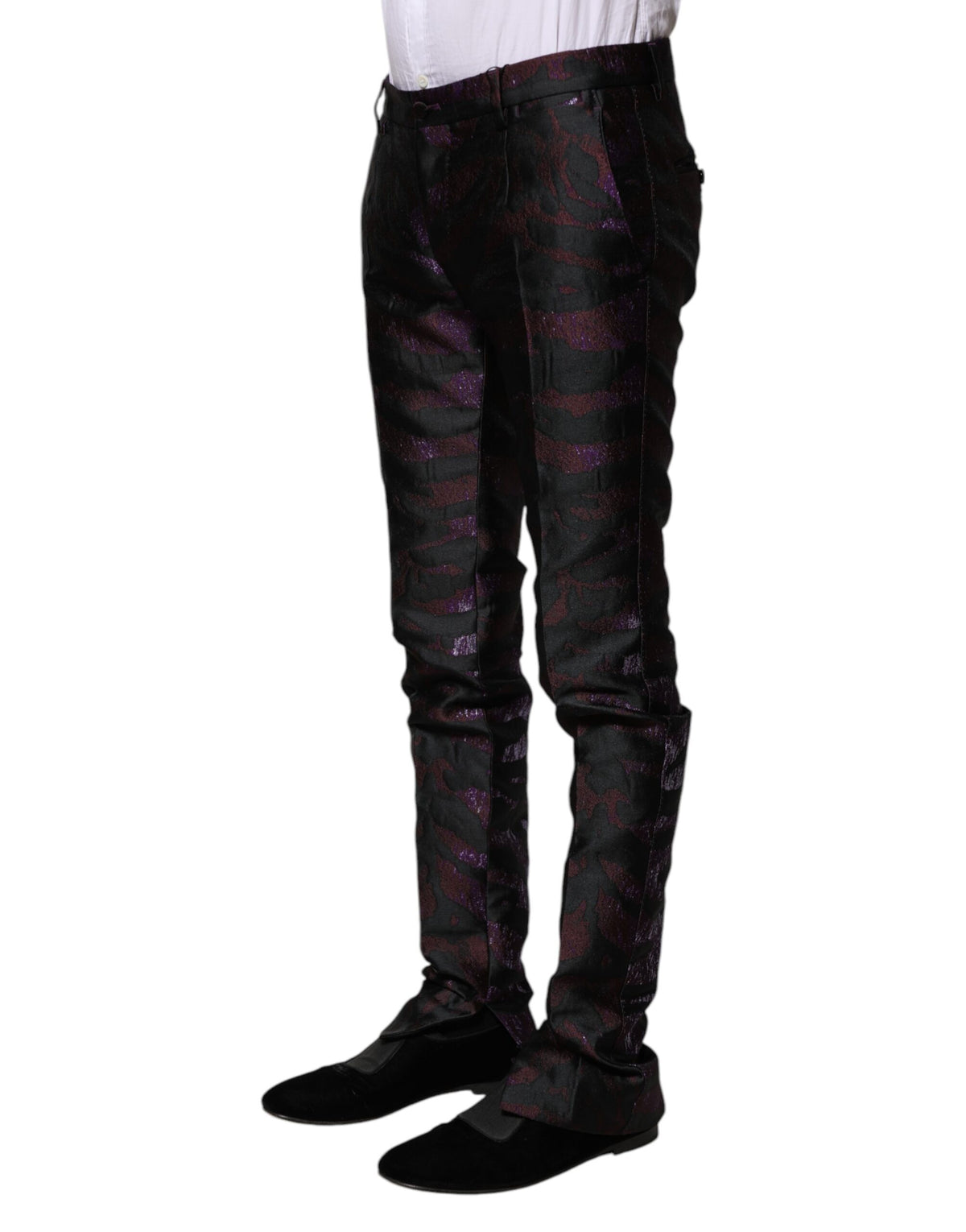 Dolce & Gabbana Multicolor Polyester Patterned Men's Pants