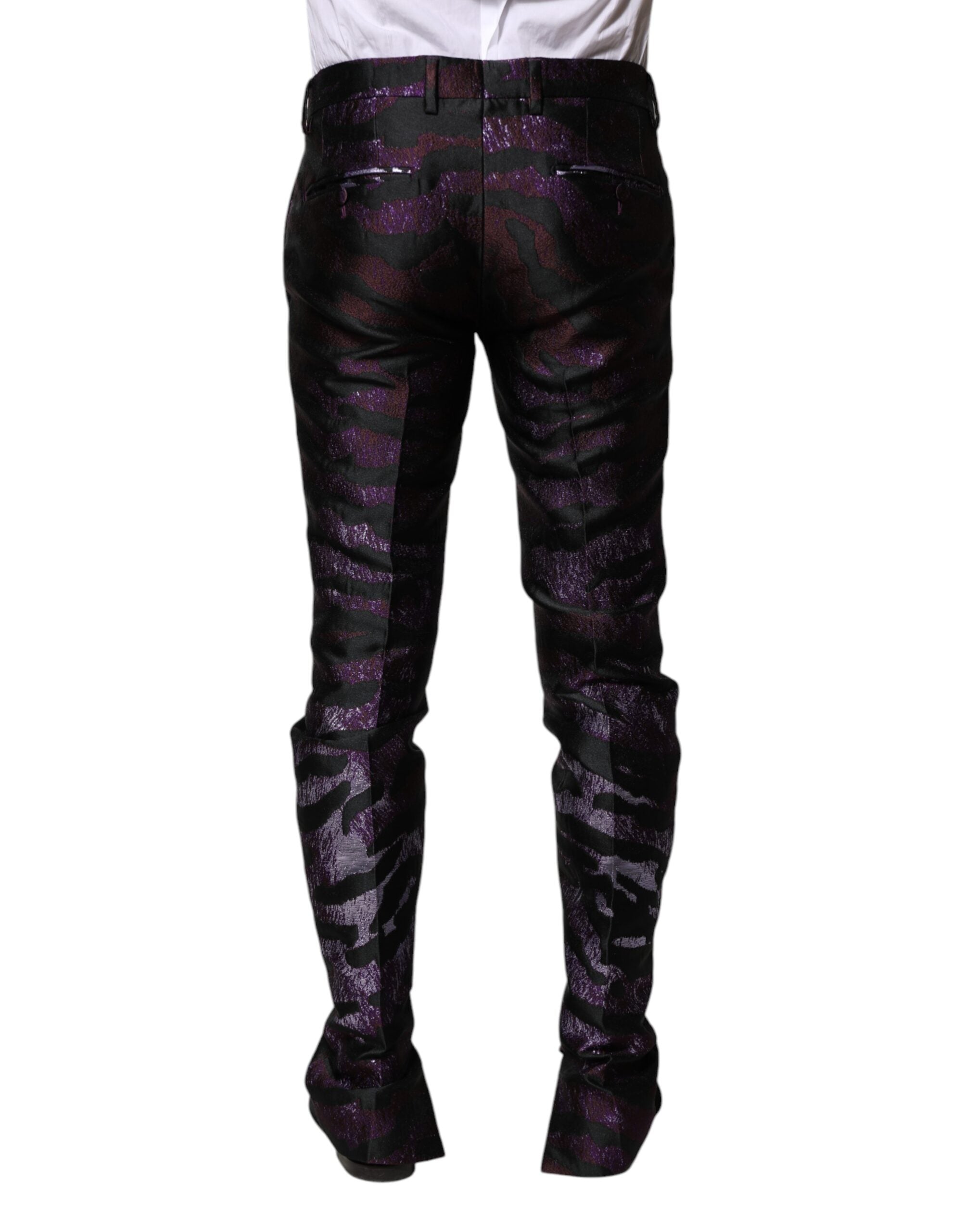 Dolce & Gabbana Multicolor Polyester Patterned Men's Pants