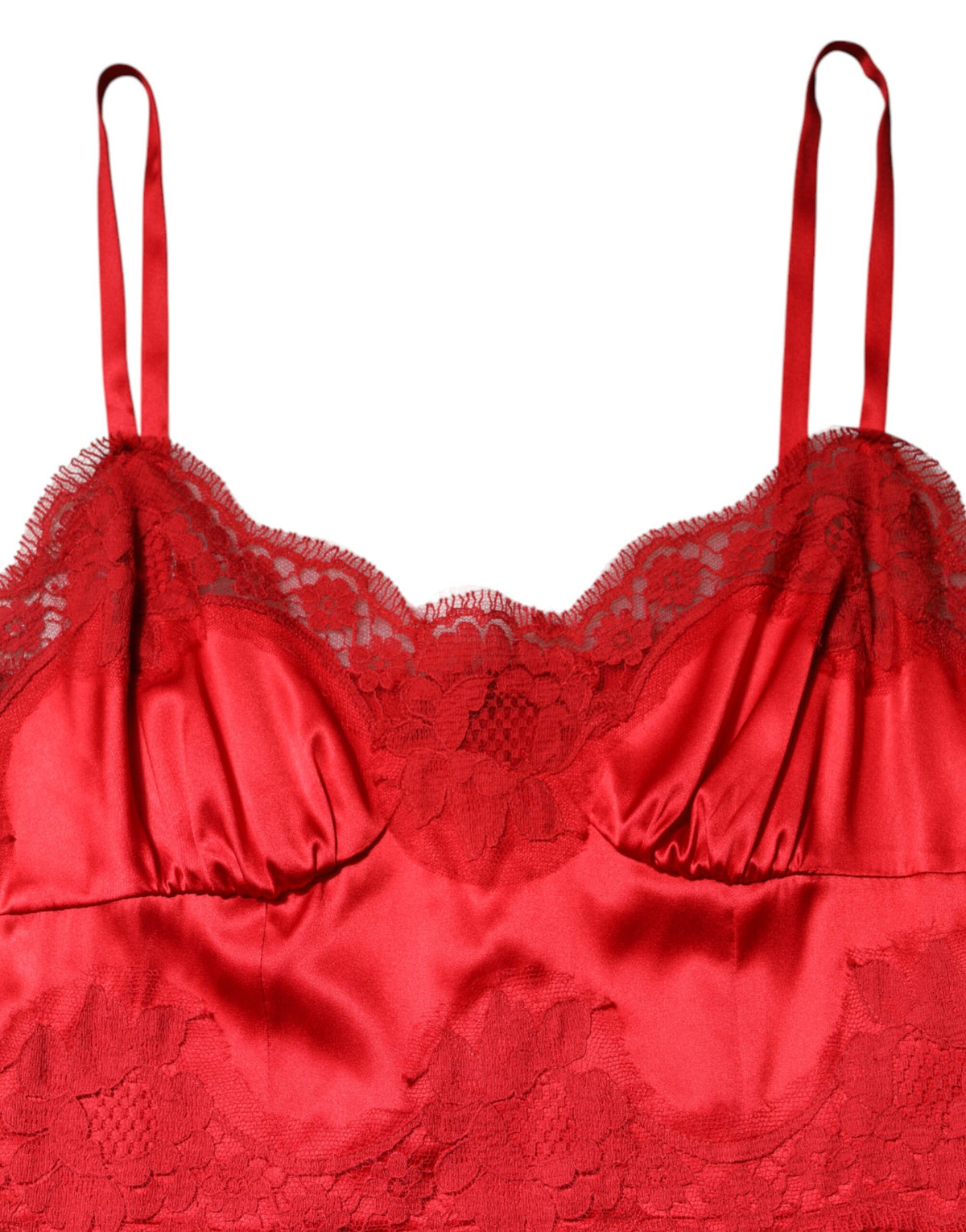 Dolce & Gabbana Red Silk Sleeveless Maxi Long Women's Dress