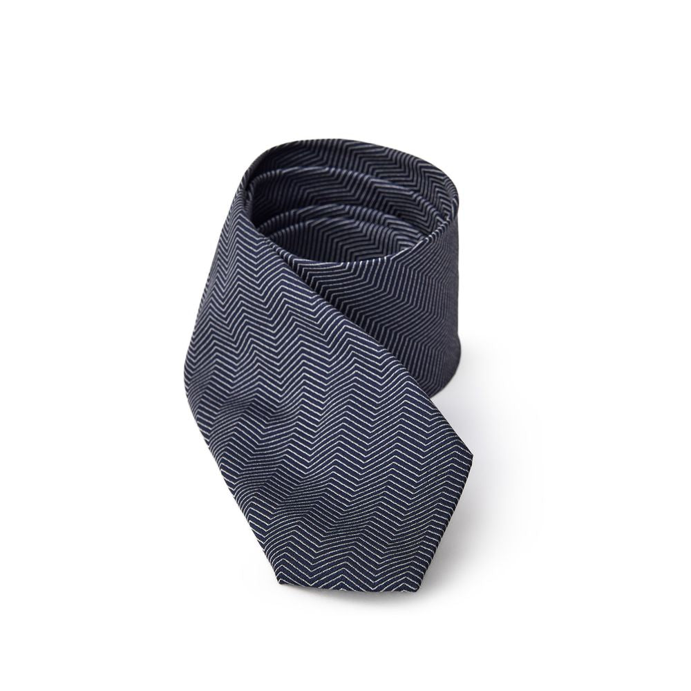 Jil Sander Blue Silk Men's Tie