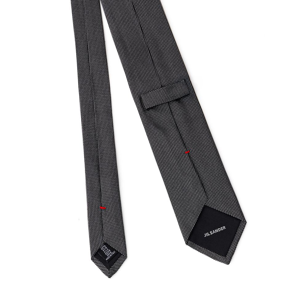 Jil Sander Gray Silk Men's Tie