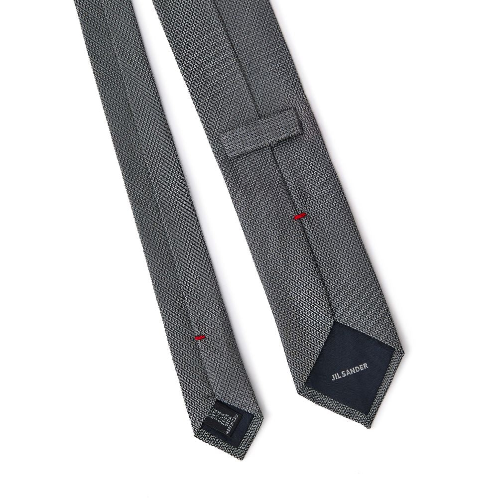 Jil Sander Gray Silk Men's Tie