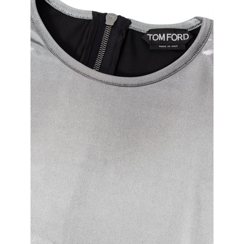 Tom Ford Gray Viscose Long Sleeve Women's T-Shirt