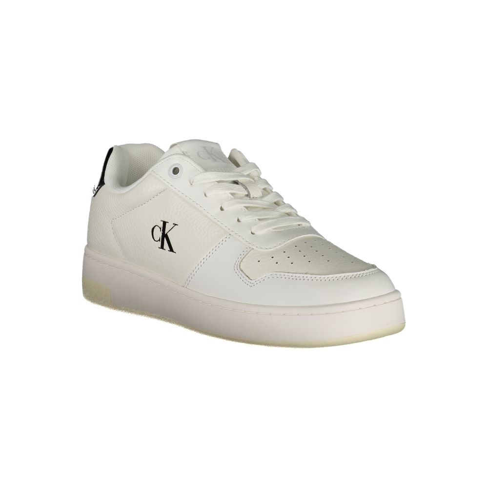 Calvin Klein White Leather Women Women's Sneaker