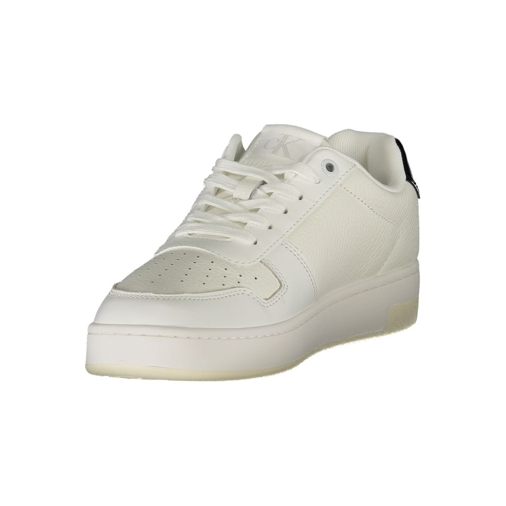 Calvin Klein White Leather Women Women's Sneaker