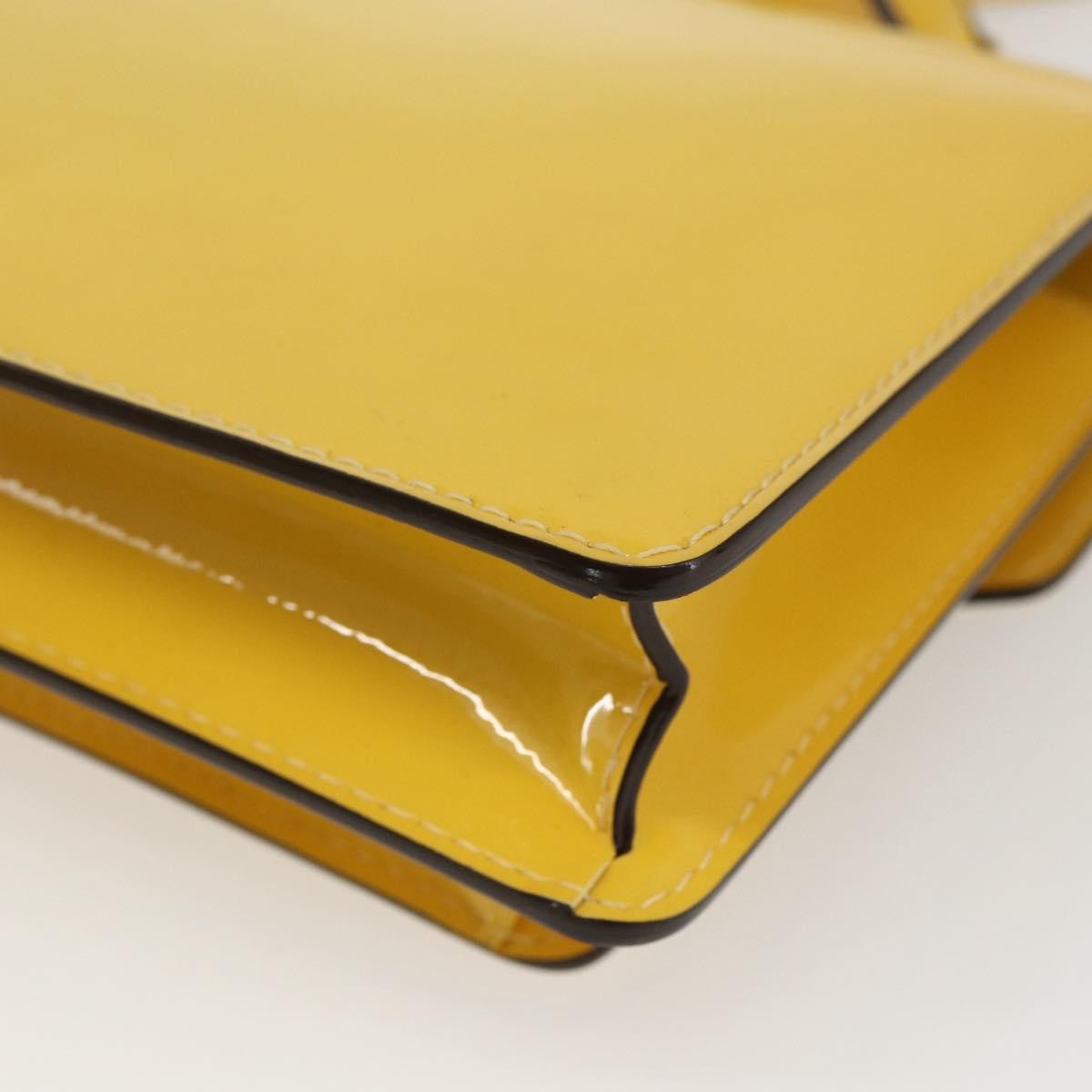 Louis Vuitton Monceau Vernis Yellow Patent_Leather Handbag (Pre-Owned)