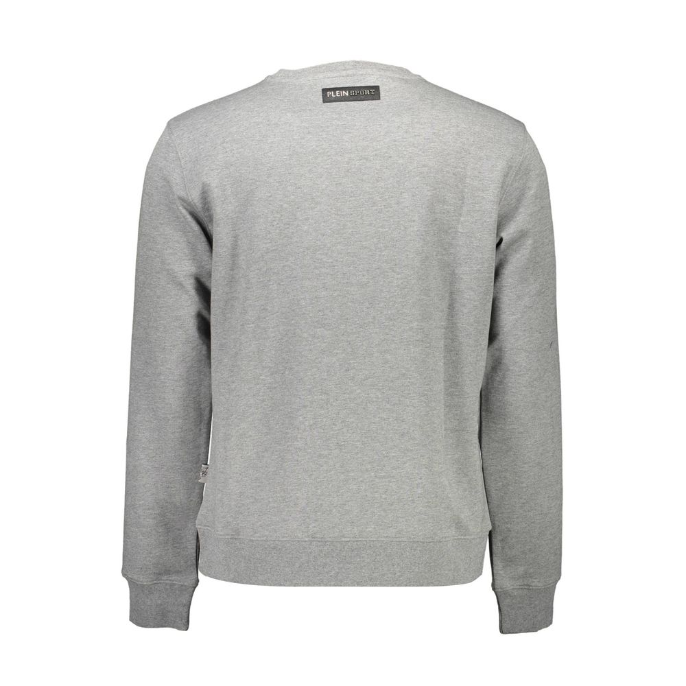Plein Sport Grigio Cotton Men Men's Sweatshirt