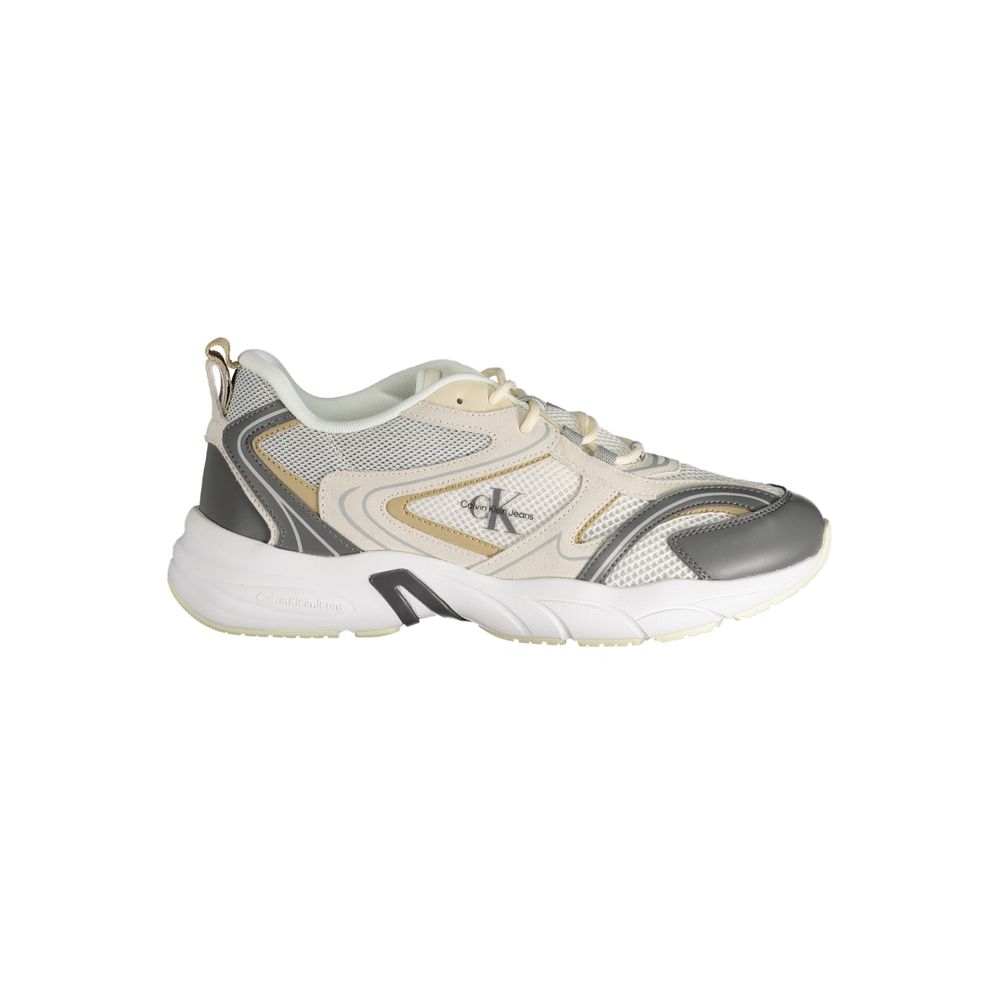 Calvin Klein Beige Polyurethane Men Men's Sneaker