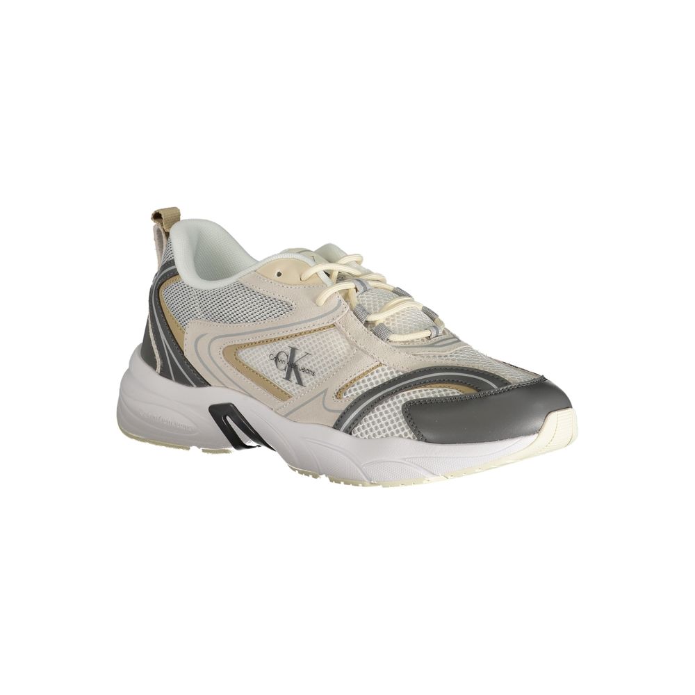 Calvin Klein Beige Polyurethane Men Men's Sneaker