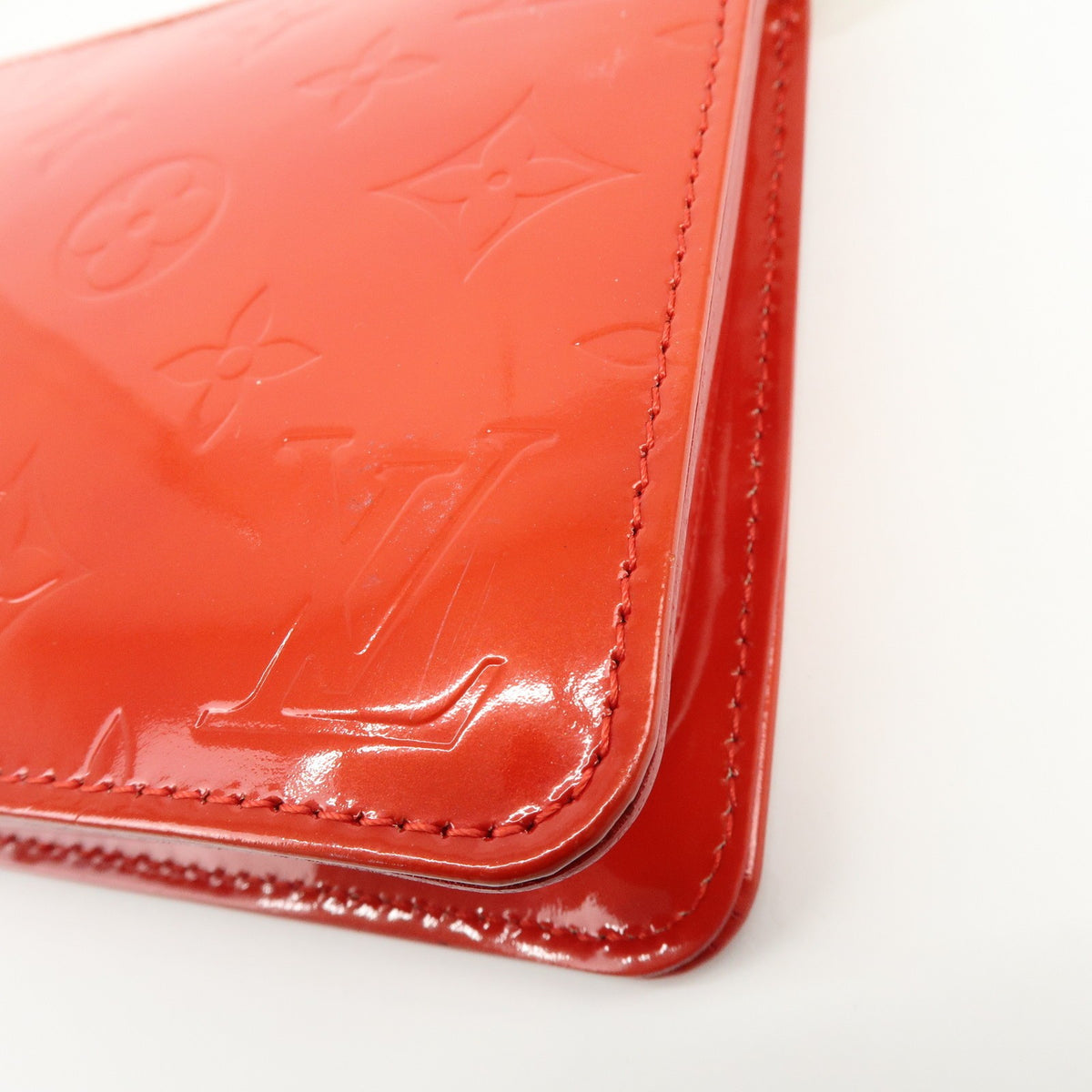 Louis Vuitton Lexington Pochette Monogram Vernis Red Patent_Leather Clutche & Pouche Bag (Pre-Owned)