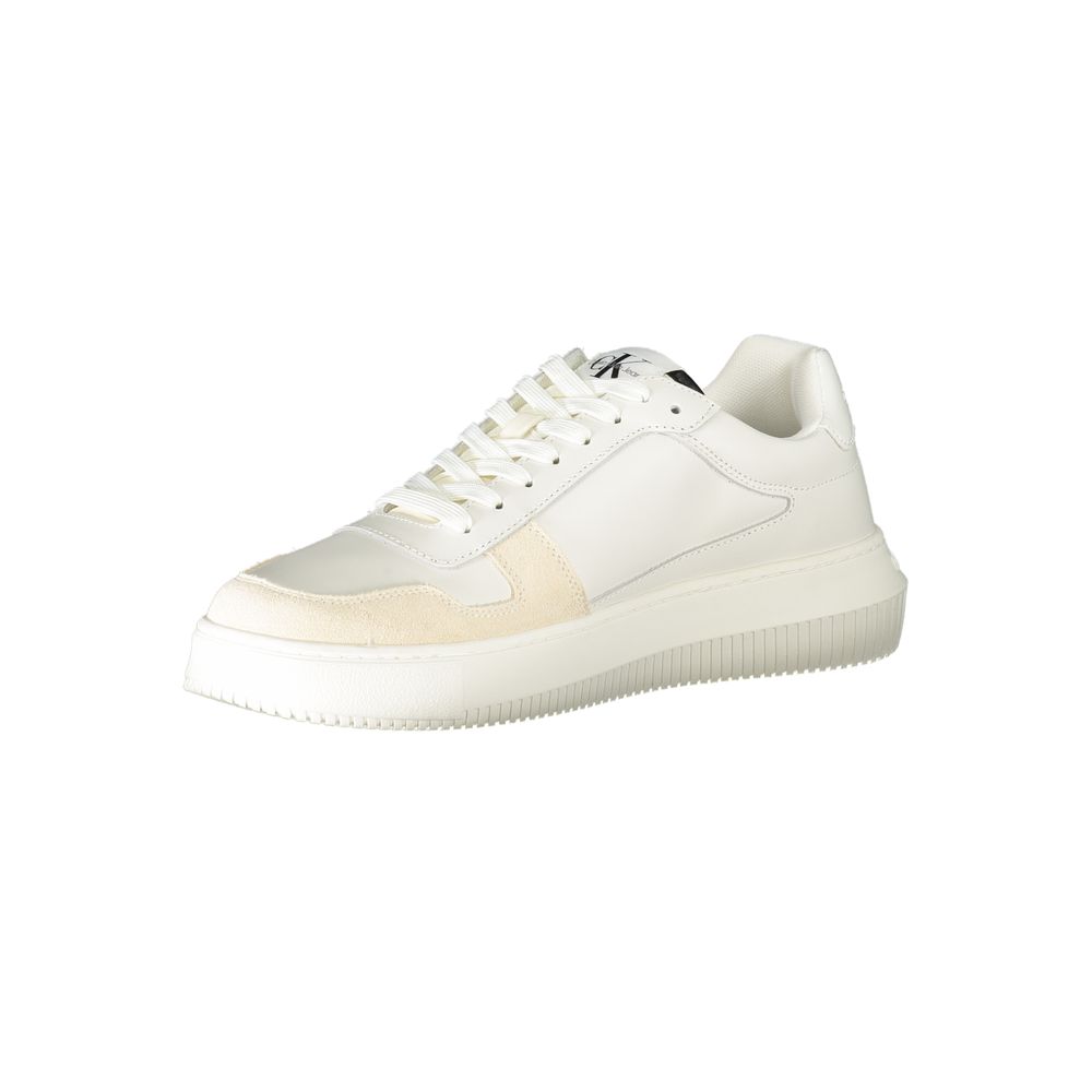 Calvin Klein Bianco Leather Men Men's Sneaker