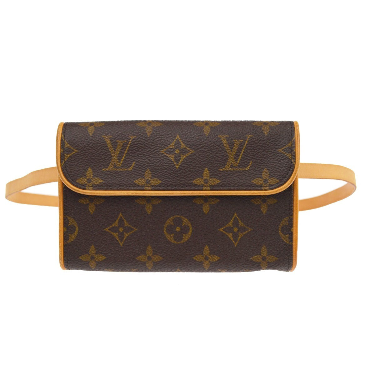 Louis Vuitton Florentine Pochette Canvas Brown Canvas Clutche & Pouche Bag (Pre-Owned)
