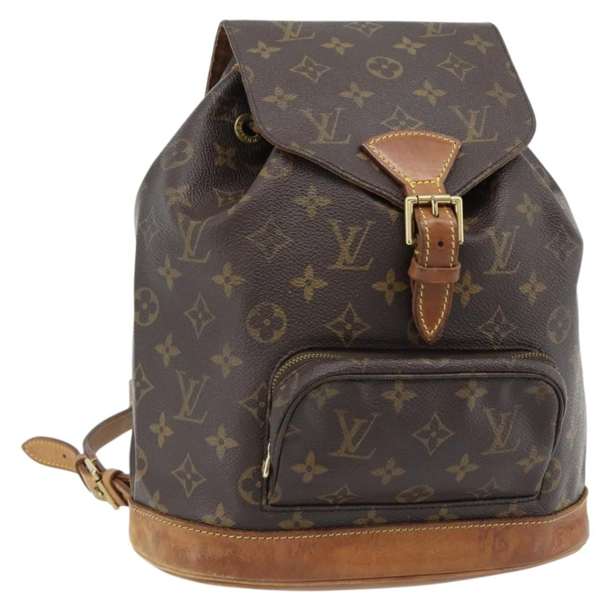 Louis Vuitton Vintage Montsouris Monogram Canvas Brown Canvas Backpack Bag (Pre-Owned)