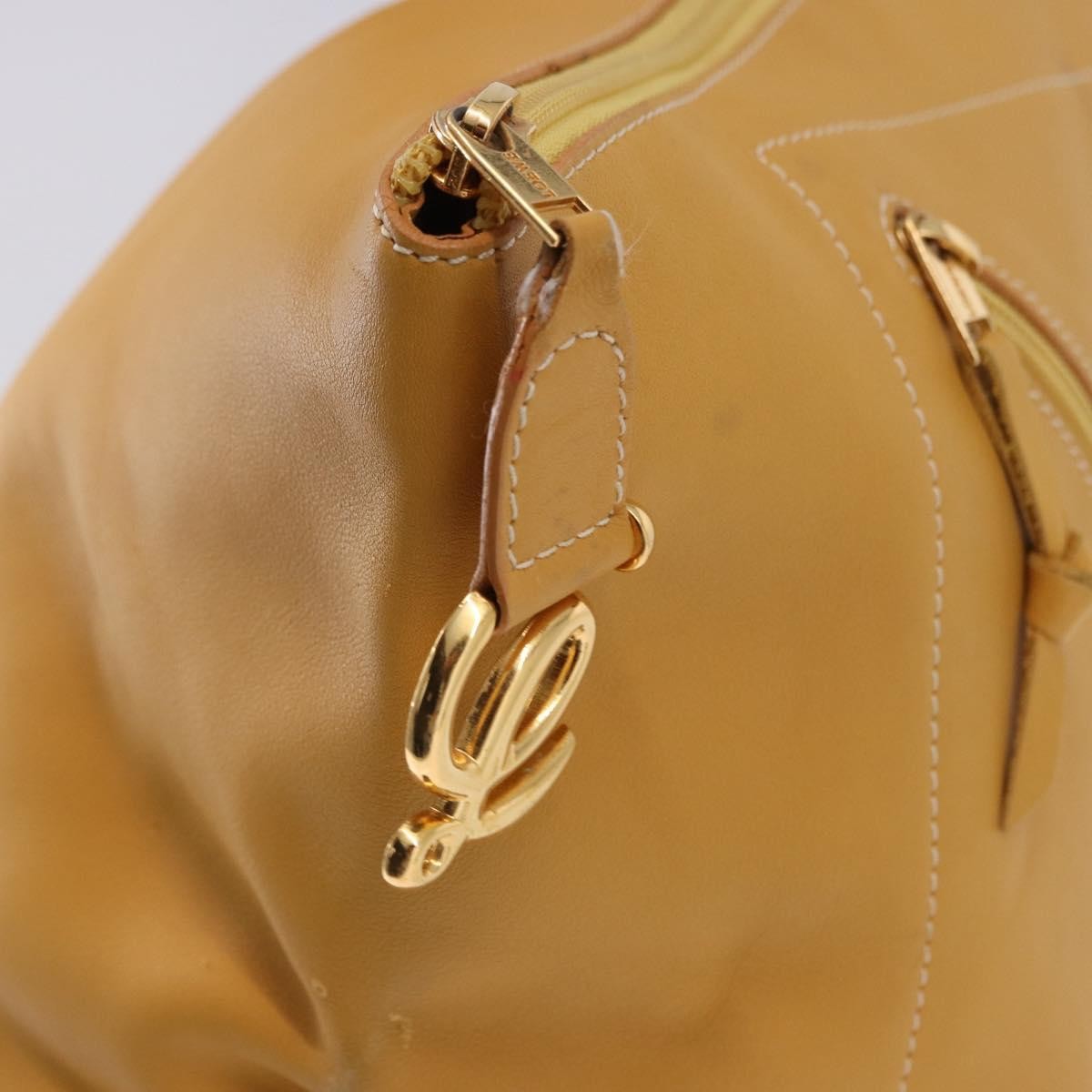 Loewe Anton Leather Yellow Leather Backpack Bag (Pre-Owned)