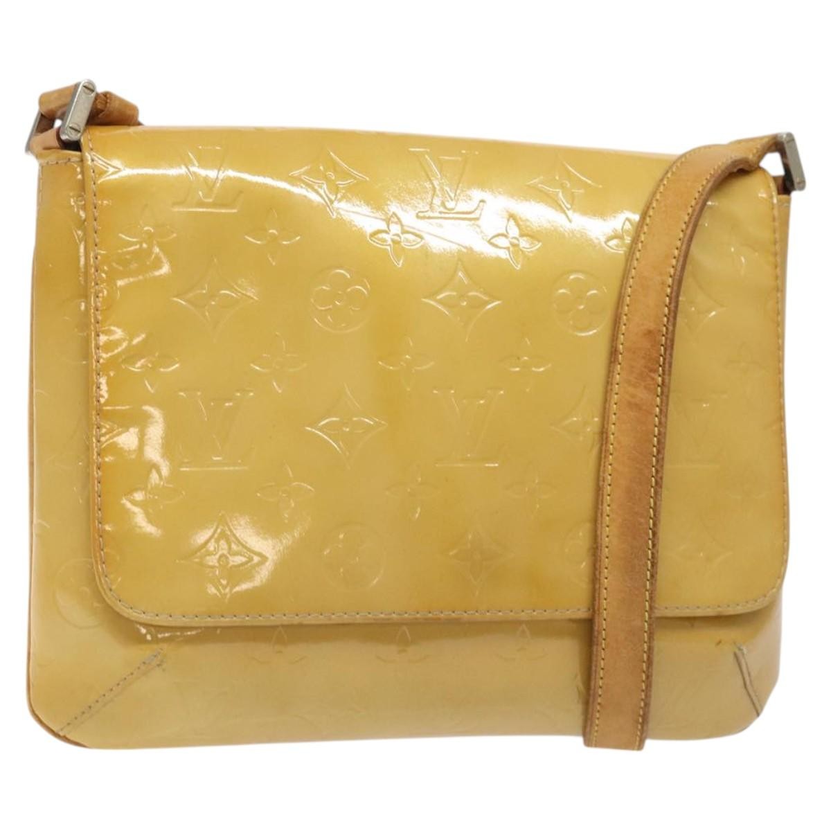 Louis Vuitton Thompson Street Monogram Vernis Beige Patent_Leather Shoulder Bag Bag (Pre-Owned)