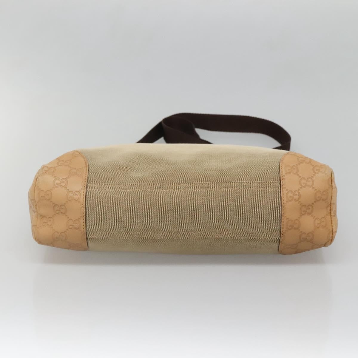Gucci Original Messenger Gg Canvas Beige Canvas Shoulder Bag Bag (Pre-Owned)