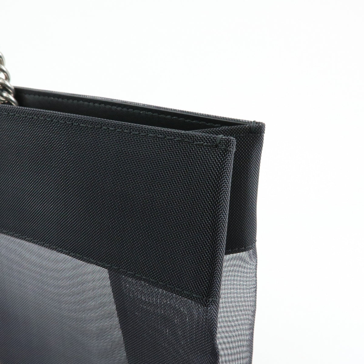 Balenciaga Duty Free Mesh With Leather Black Mesh Tote Bag Bag (Pre-Owned)